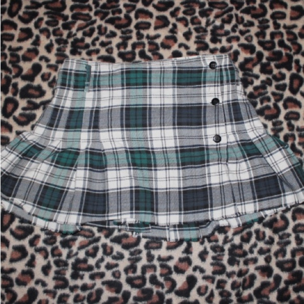 y2k mini plaid thirteen vibes mallgoth schoolgirl skirt size m